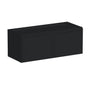 Slim Ebony Black Shaker RTA 24"-36"W x 12"-24"H x 12"D 17-Size Short Wall Cabinet with 2 Doors