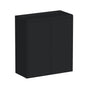 Slim Ebony Black Shaker RTA 24"-36"W x 30"/36"/42"H x 12"D 15-Size Standard Wall Cabinet with 2 Doors