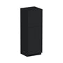 Slim Ebony Black Shaker RTA 24"/30"W x 84"/90"/96"H x 27"D 6-Size Tall Pantry Cabinet with 4 Doors and Shelves