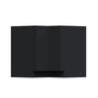 Slim Ebony Black Shaker RTA 33"/36"W x 34.5"H x 24"D Lazy Susan Base Cabinet