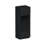 Slim Ebony Black Shaker RTA 33"W x 84"/90"/96"H x 27"D Double Oven Cabinet with 1 Drawer and 2 Doors
