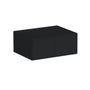 Slim Ebony Black Shaker RTA 36"W x 12"/15"/18"/24"H x 27"D Deep Wall Cabinet with 2 Doors