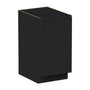 Slim Ebony Black Shaker RTA 9"/18"/21"W x 34.5"H x 24"D Full Height Door Base Cabinet with Single Door