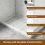 60"x36" White SMC Rectangle Single Threshold Shower Pan Base