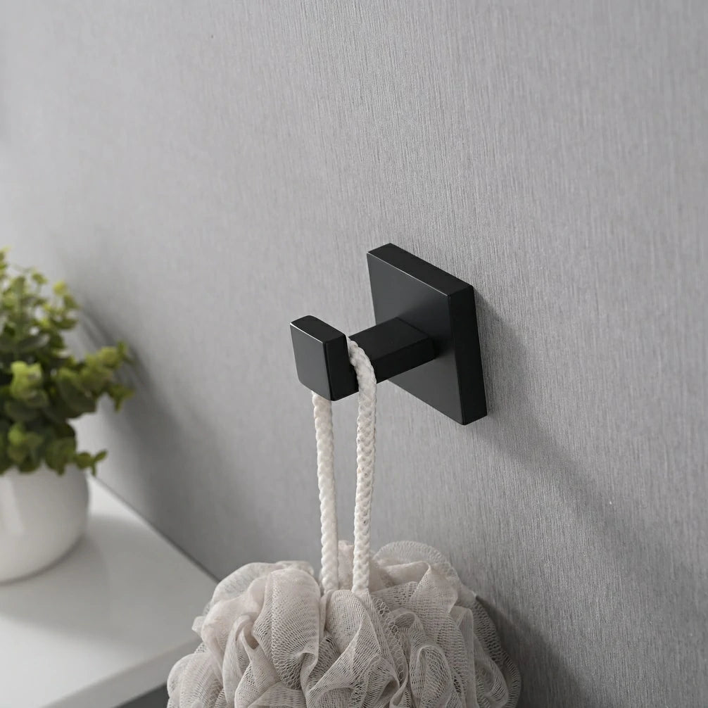 Wall-Mounted Stainless Steel Towel & Coat Hooks for Bathroom Bedroom & Kitchen