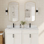 60" Bathroom Vanity Top with Double Sinks and Backsplash