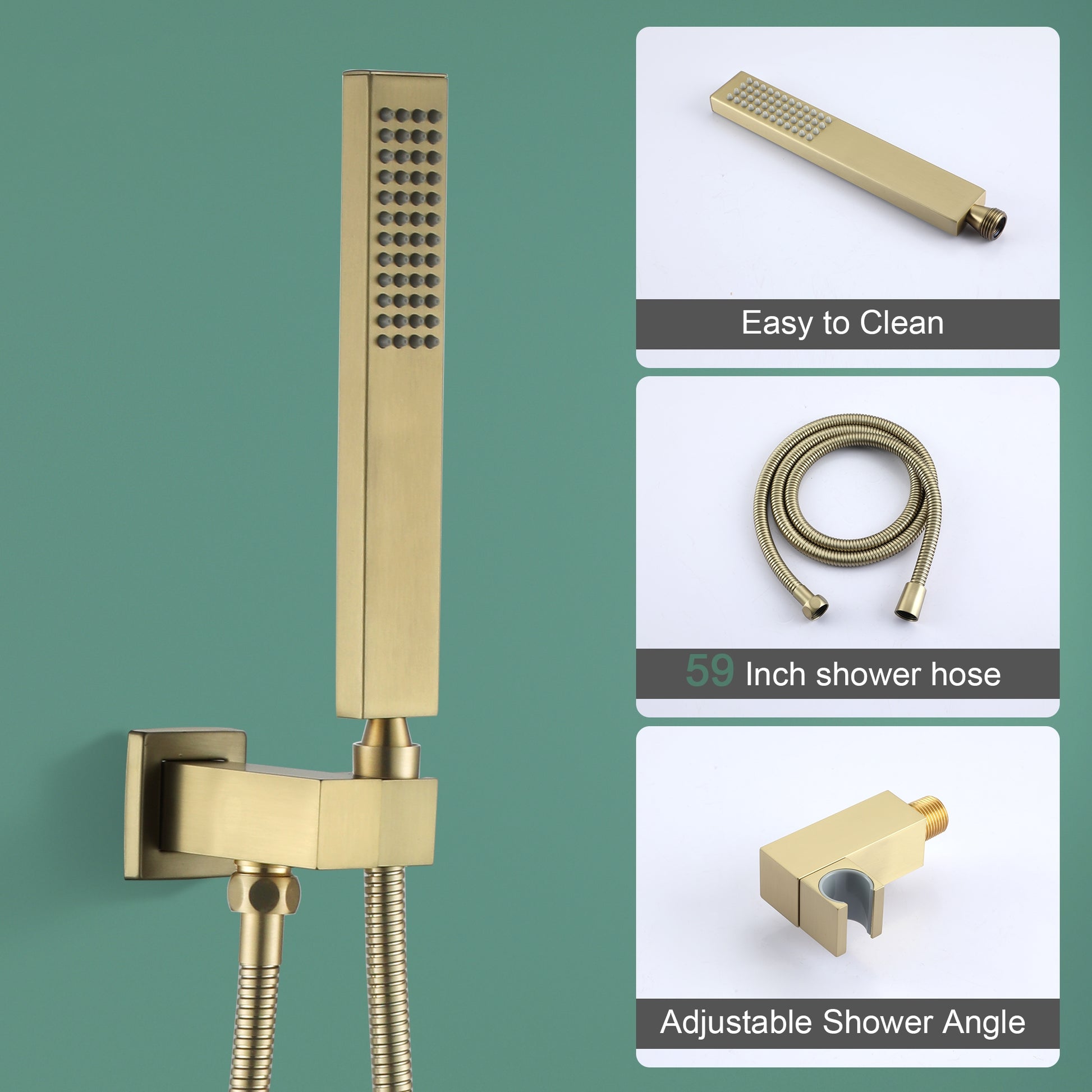10-inch/12inch Rain Shower System With Handeld & Tub Spout