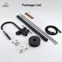 CASAINC Double-Handles Floor-Mount Freestanding Tub Filler with Handshower