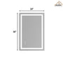 Tempered RGB LED Bathroom Mirror with Smart Controls & Anti-Fog