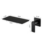 Wall Mounted Single Handle Solid Brass Lavatory Bathroom Faucet with Rough-In Valve