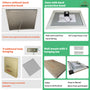 Frameless Rectangular LED Bathroom Mirror with Anti-Fog, Shatter-Proof