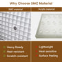 Rectangle Solid Surface White Shower Pan Base with Center Drain