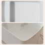 47" Compact Solid Surface Freestanding Bathtub with Mini-Seat Design