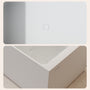 59" Rectangular Solid Surface Freestanding Bathtub with Sloped Backrest