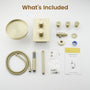 8-inch Ceiling-Mounted Thermostatic Shower System with Body Jets