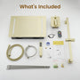 20*14 inch Ceiling-Mounted Luxury Shower System with LED Lights