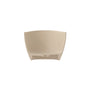 65" Double-Ended Freestanding Solid Surface Bathtub with Modern Cream-Style Soaking