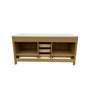 42"/55"/60"/72"/84" Warm Oak Freestanding Bathroom Vanity with Solid Wood Construction