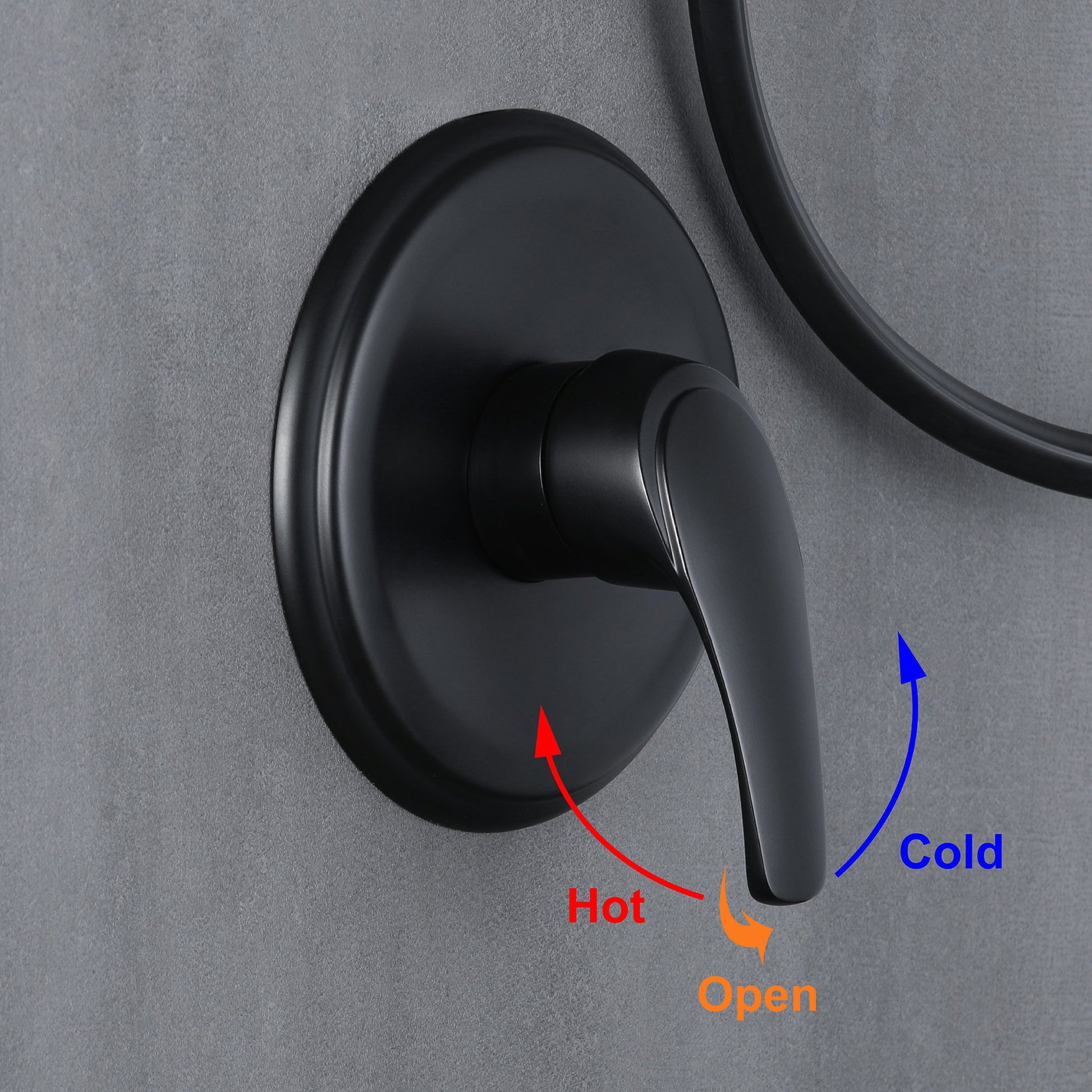 7-Function Dual Shower Head System with Handheld Shower and Pressure Balance Valve in Matte Black