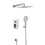 Casainc 2 Function 10" Wall Mounted Dual Shower Heads Shower System In Chrome-CASAINC