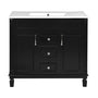 36'' Single Sink Freestanding Bathroom Vanity with 2 Soft Closing Doors and 2 Drawers