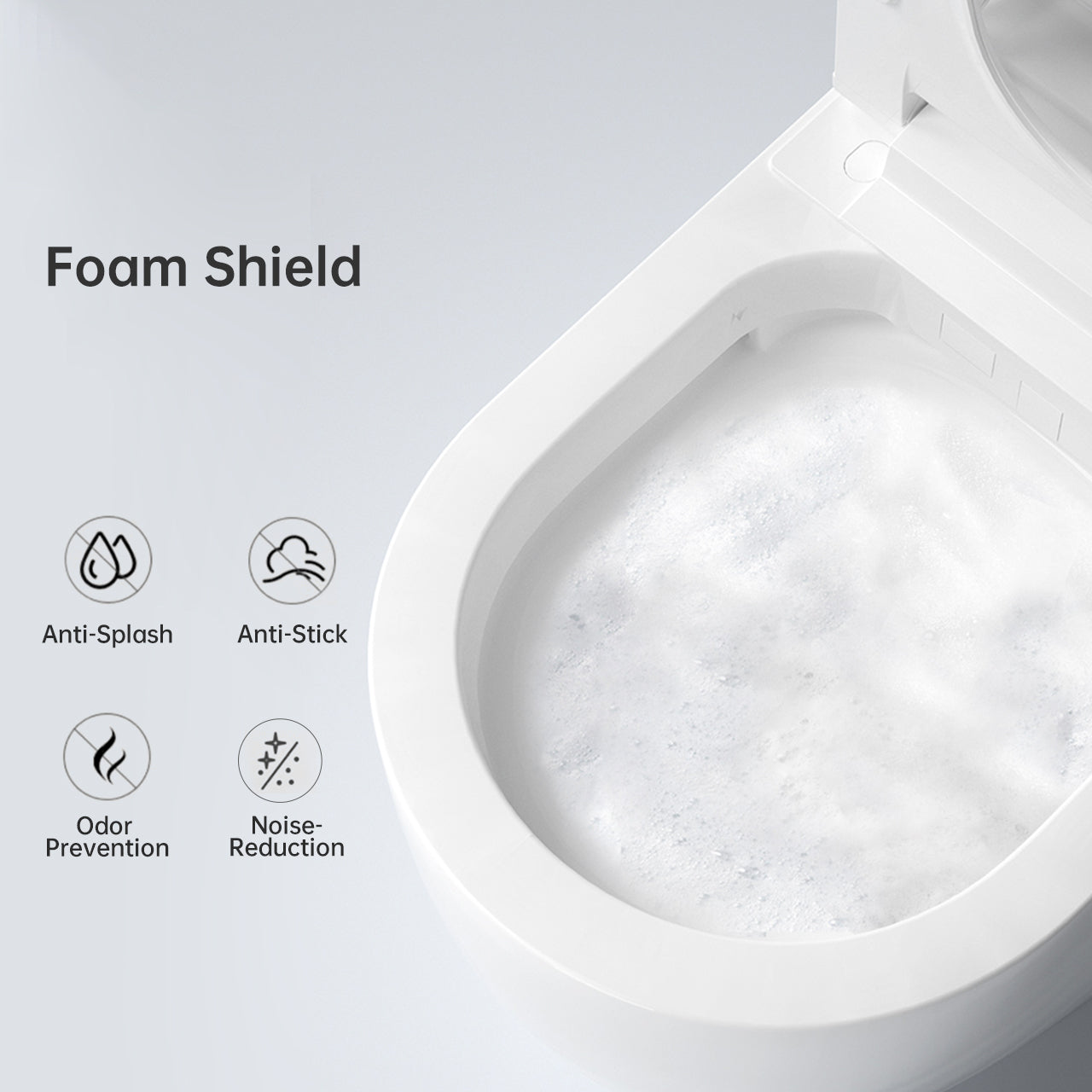 Luxury Smart Bidet Toilet with Built-in Tank, Heated Seat & Voice Control
