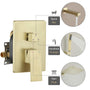 CASAINC 12 inch Wall Mounted Shower System with Bathtub Faucet and Hand Shower