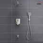 CASAINC 10 inch Square Wall-mounted rain shower faucet with pressure balanced valve