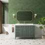 30"/36"/48" Freestanding Single Sink Bathroom Vanity with Solid Wood Construction & Marble Top