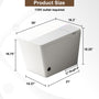 Black & White Smart Built-in Tank Bidet Toilet with Foot-Touch Lid Opening