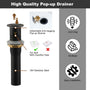2-Handle Bathroom Sink Faucet 3-Hole Application Widespread Modern Bathroom Faucet with Drain Assembly - Matte Black
