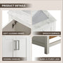 24" Freestanding Single Sink Bathroom Vanity with Solid Wood Frame & Engineered Stone Top
