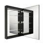 24"x36" Single Door Bathroom Medicine Cabinet with Anti Fog LED Mirror