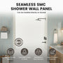 60"x36"/48"x96" Waterproof SMC Shower Wall Panel Kit with Slate Rock Texture