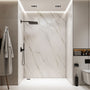 60"x36"x75"/96" Calacatta Gold Marble Solid Surface 4-Piece Shower Wall Panels for Luxury Shower Spaces