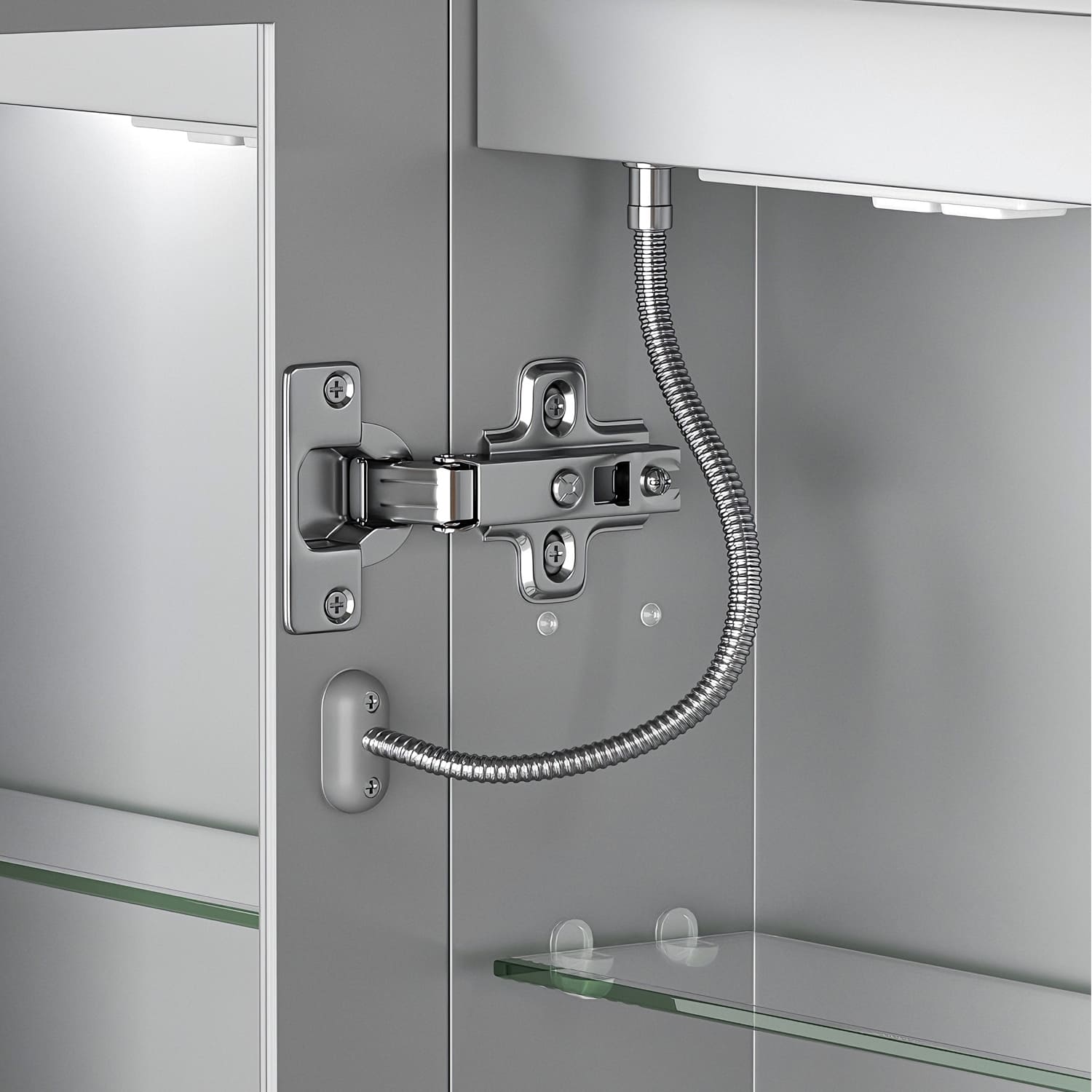 84" x 36" Aluminum Medicine Cabinet with LED Mirror, Anti-Fog, 3 Color Temperatures