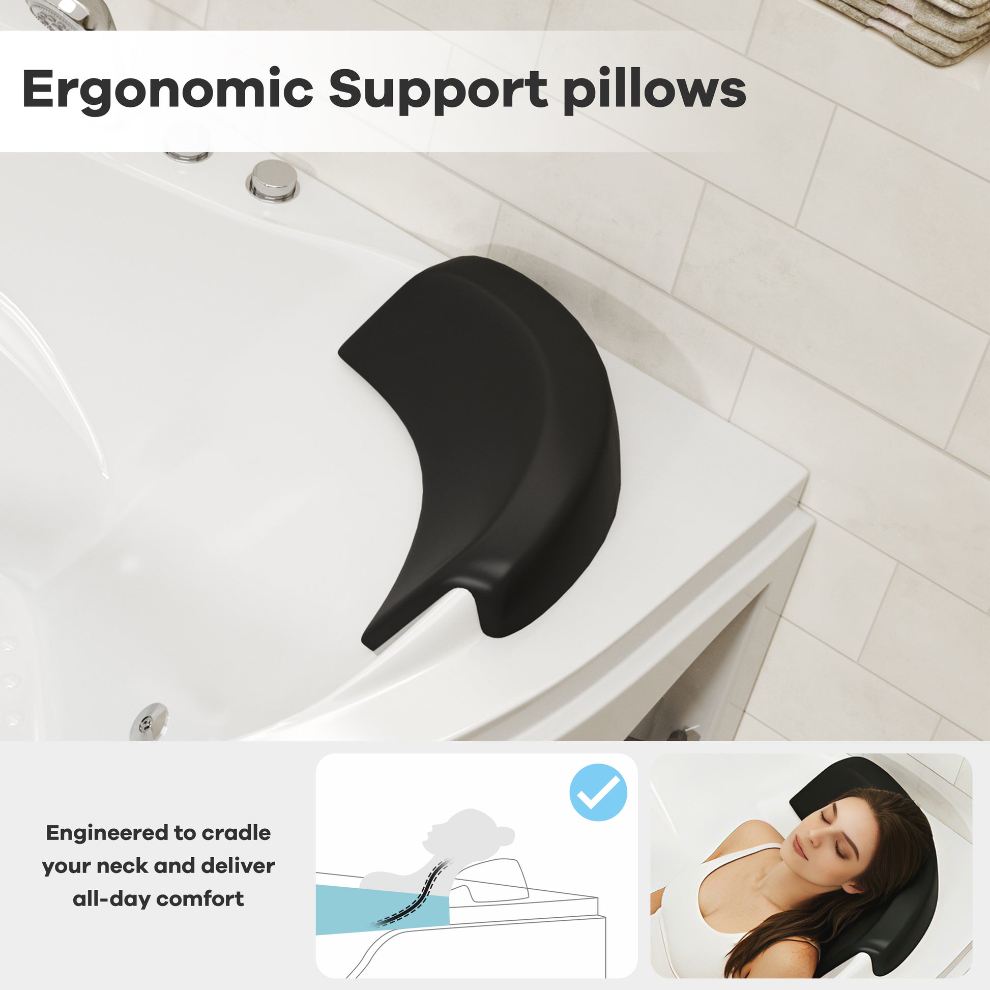 59" Corner Whirlpool Massage Bathtub for 2 Persons with Hydrotherapy Jets & LED Mood Lighting