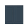 Cyber Grey RTA 24"-36"W x 12"D x 30"-42"H 15-Size Standard Wall Cabinet with 2 Doors and Shelves