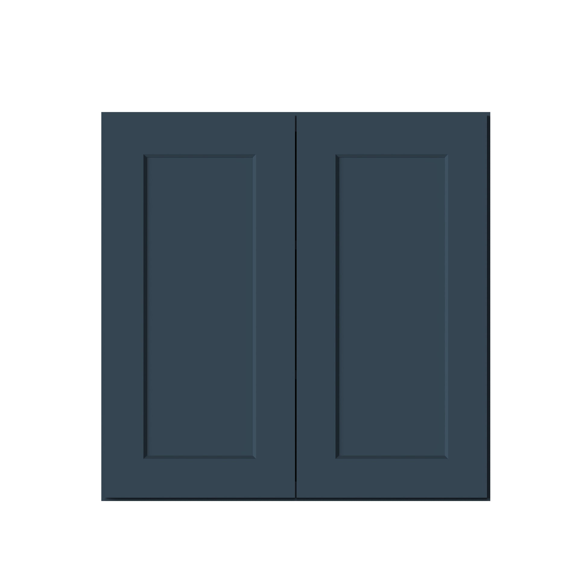Cyber Grey RTA 24"-36"W x 12"D x 30"-42"H 15-Size Standard Wall Cabinet with 2 Doors and Shelves