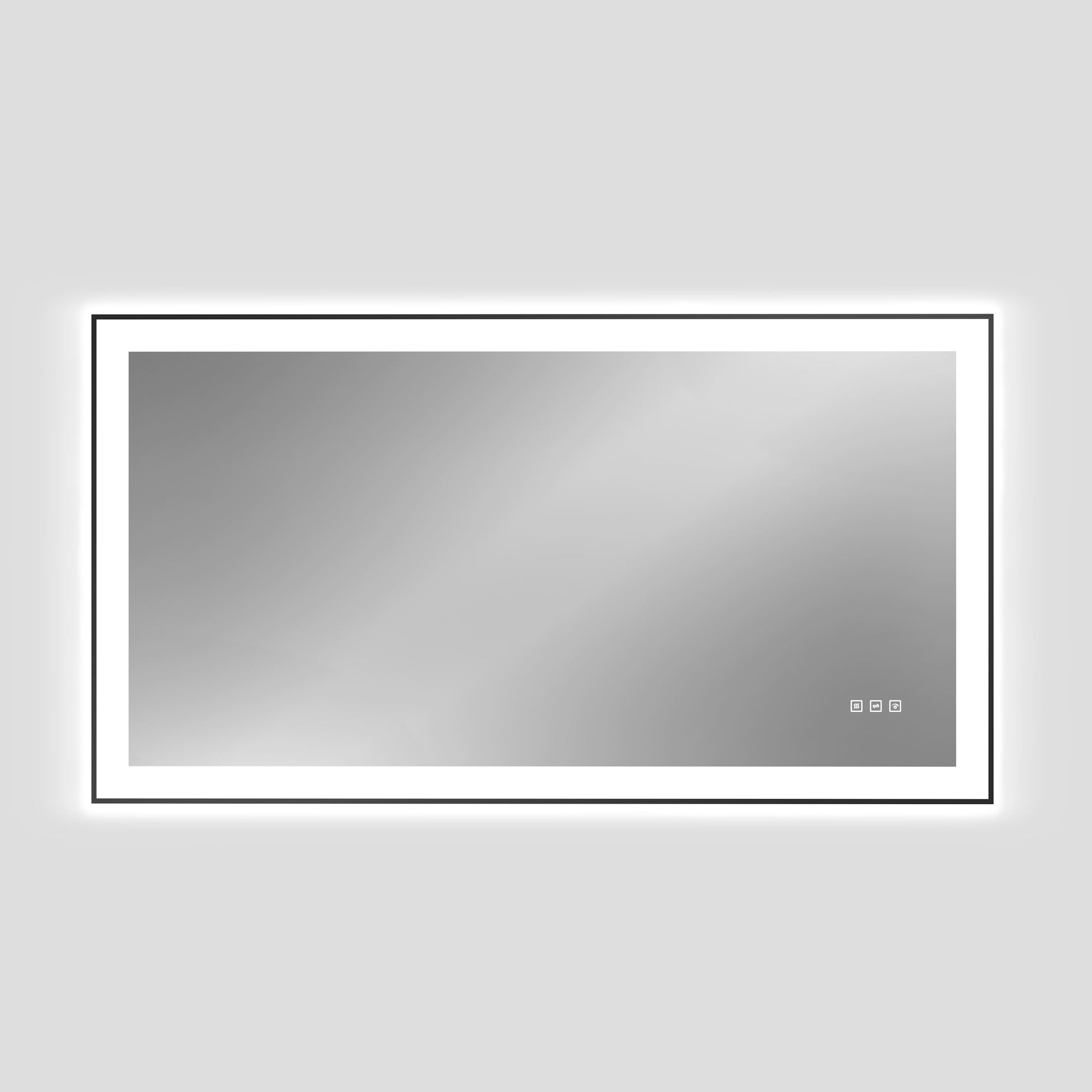 Dual Frame Layers LED Bathroom Mirror with Dual Light Strips