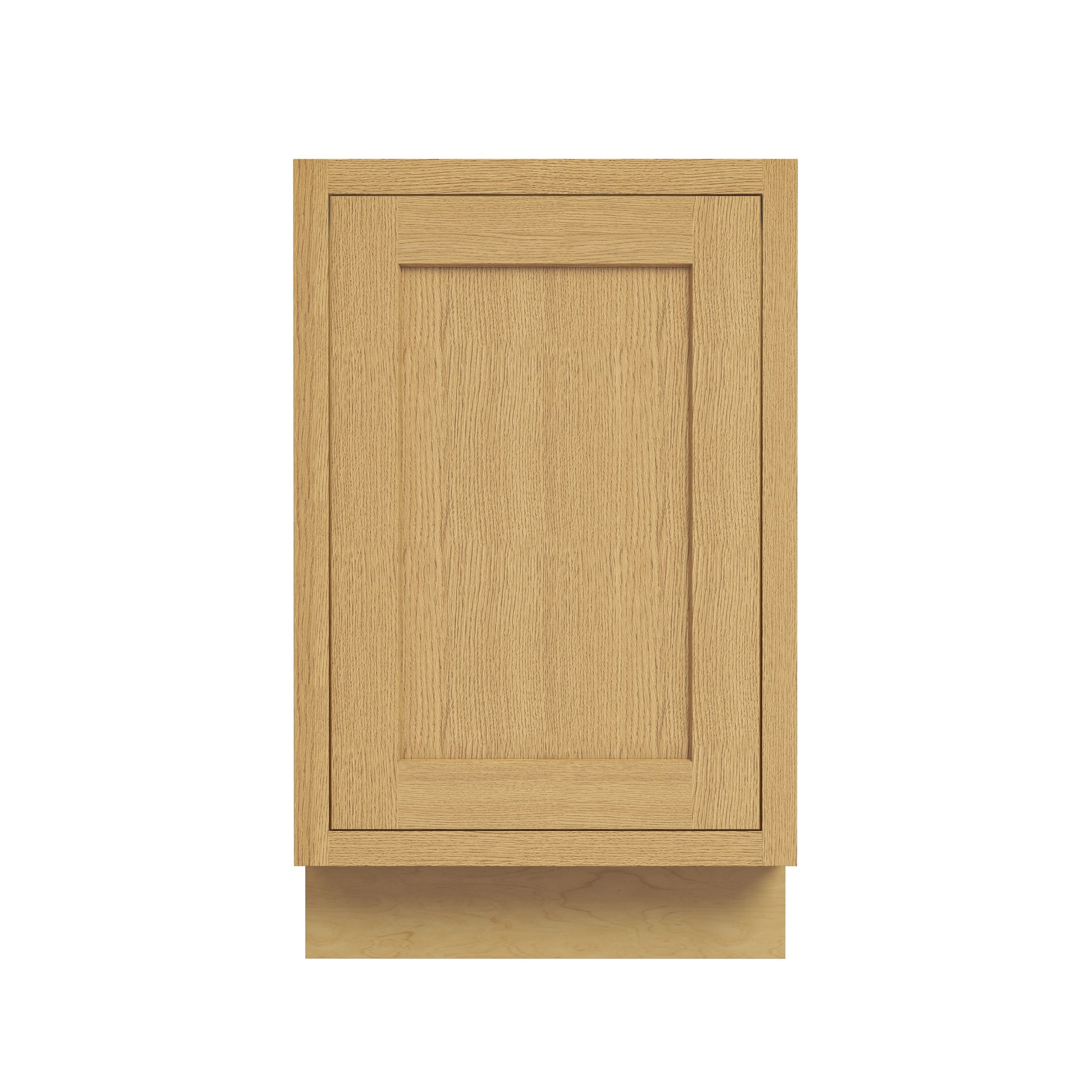 Inset Hazelnut Oak RTA 12-21"W x 34.5"H x 25"D 4-Size Full Height Single Door Base Cabinet