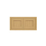 Inset Hazelnut Oak RTA 24-36"W x 12-24"H x 13.5"D 10-Size Double Doors Wall Cabinet