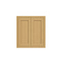 Inset Hazelnut Oak RTA 24-36"W x 30-42"H x 13.5"D 15-Size Double Doors Wall Cabinet