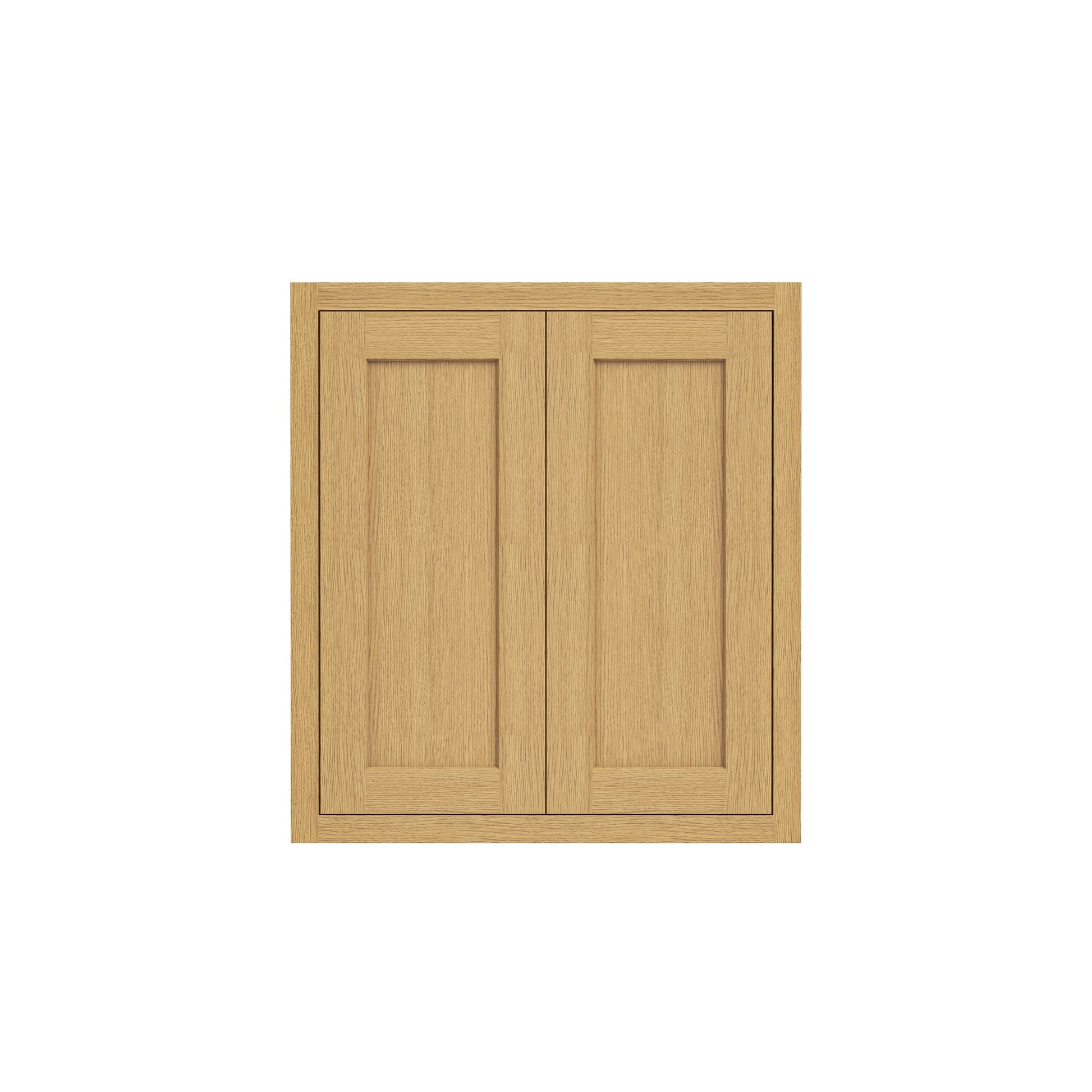 Inset Hazelnut Oak RTA 24-36"W x 30-42"H x 13.5"D 15-Size Double Doors Wall Cabinet