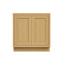 Inset Hazelnut Oak RTA 24-36"W x 34.5"H x 25"D 5-Size Full Height Double Doors Base Cabinet