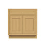 Inset Hazelnut Oak RTA 24-36"W x 34.5"H x 25"D 5-Size Single Drawer Base Cabinet with 2 Doors