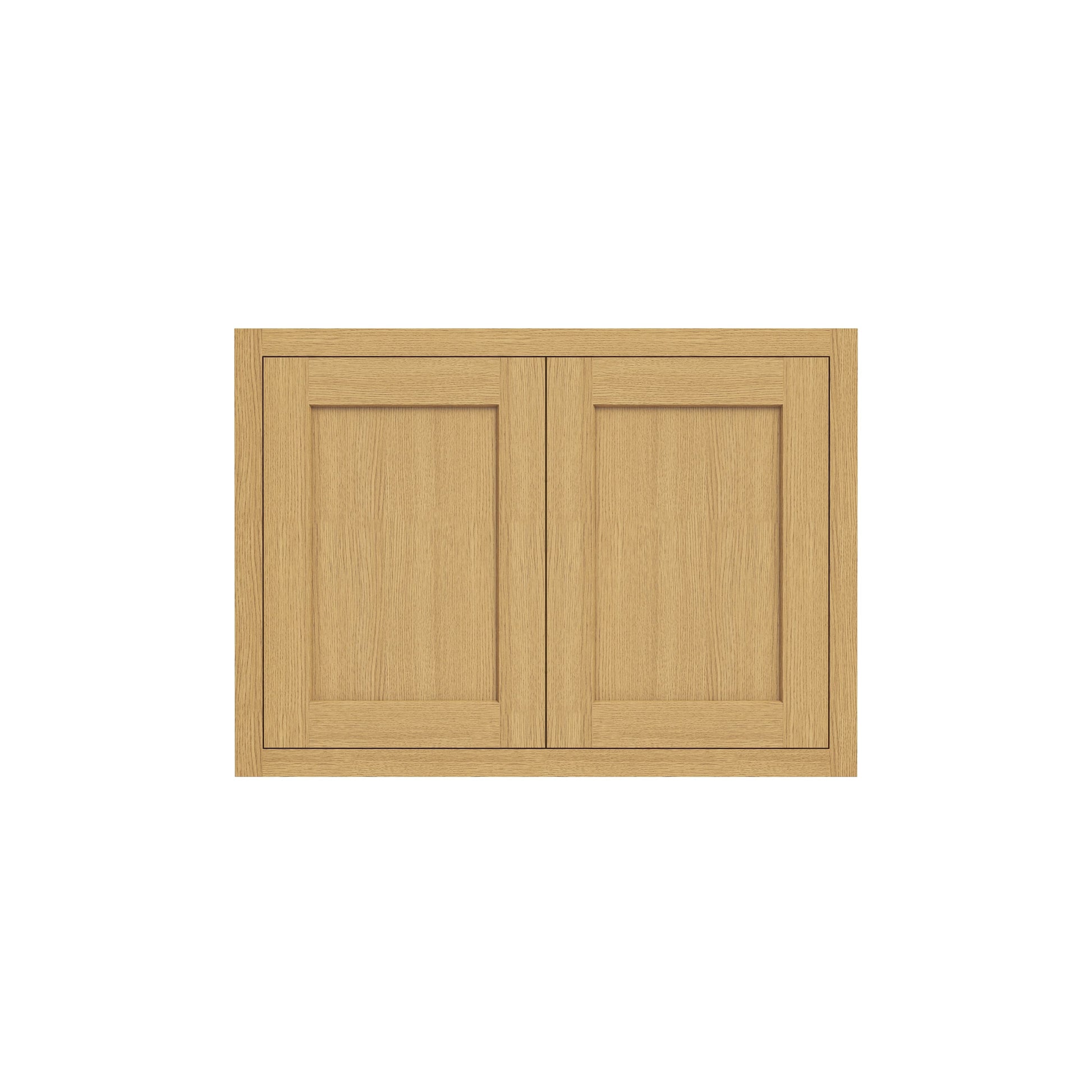 Inset Hazelnut Oak RTA 30-36"W x 12-24"H x 25"D 7-Size Double Doors Wall Cabinet