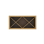 Inset Hazelnut Oak RTA 30-36"W x 15-18"H x 13.5"D 4-Size X-Shaped Wine Grid Wall Rack Cabinet