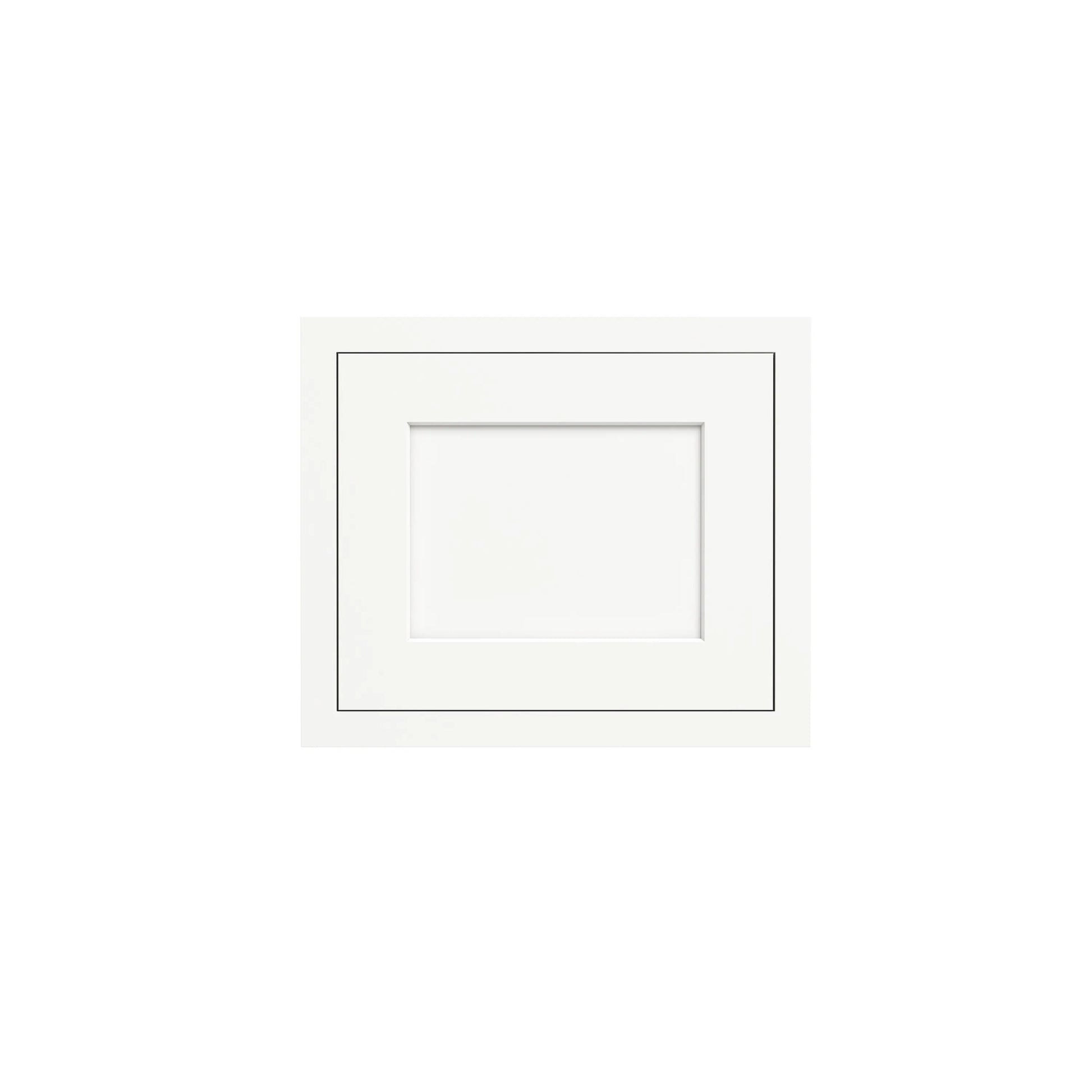 Inset Origami White RTA 12-21"W x 18"H x 13.5"D 4-Size Single Door Wall Cabinet