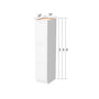 Inset Origami White RTA 18"W x 84-96"H x 25"D 3-Size Pantry Cabinet with 2 Doors and 4 Shelves